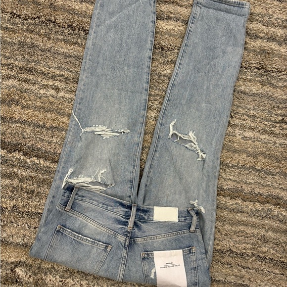 NWT Pistola Presley High Rise Relaxed Roller Jeans in Primetime Sz 27 Revolve - - Picture 12 of 16